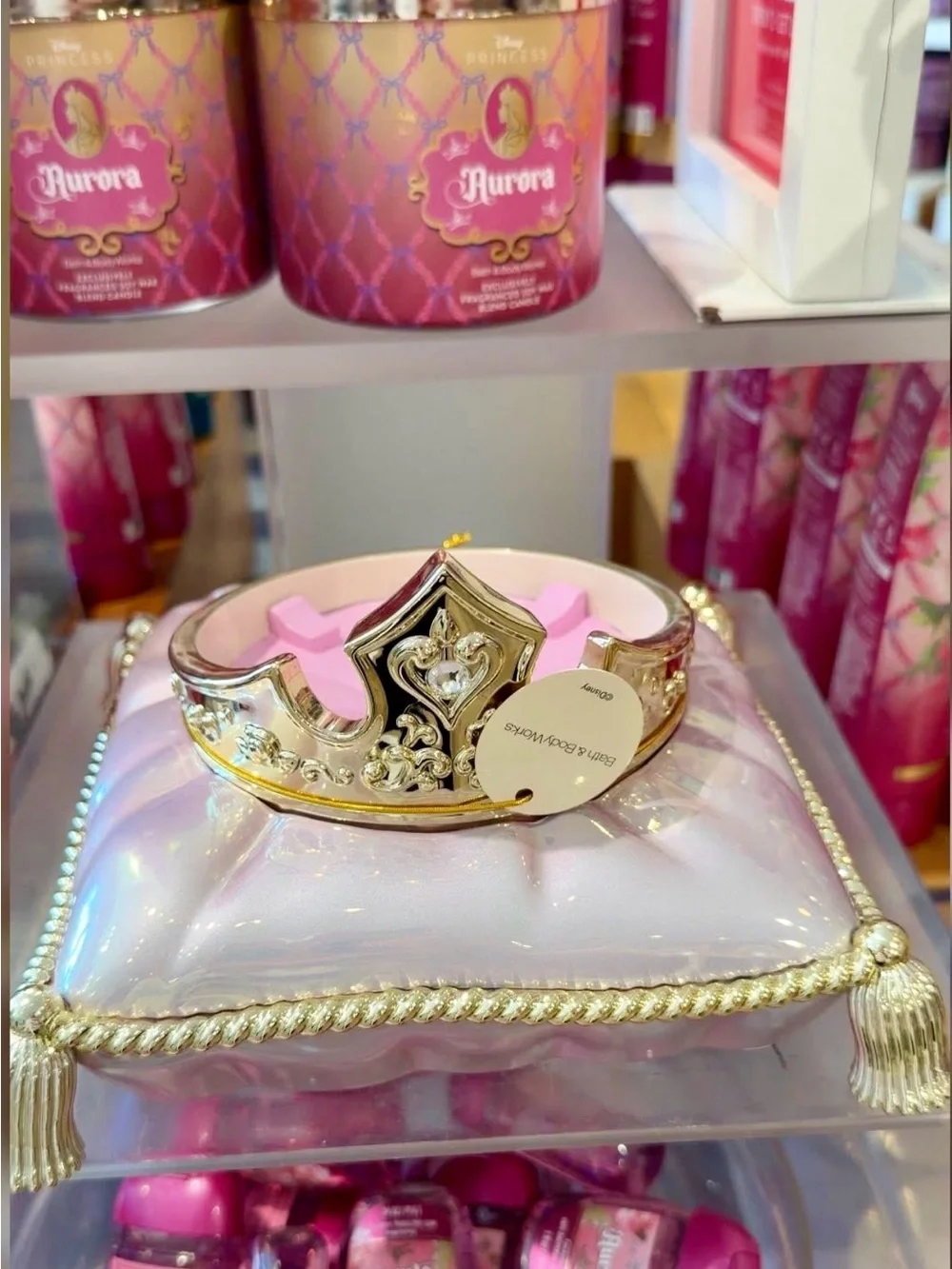 Sleeping Beauty New Candle Holder Bath & Body Works Special Edition